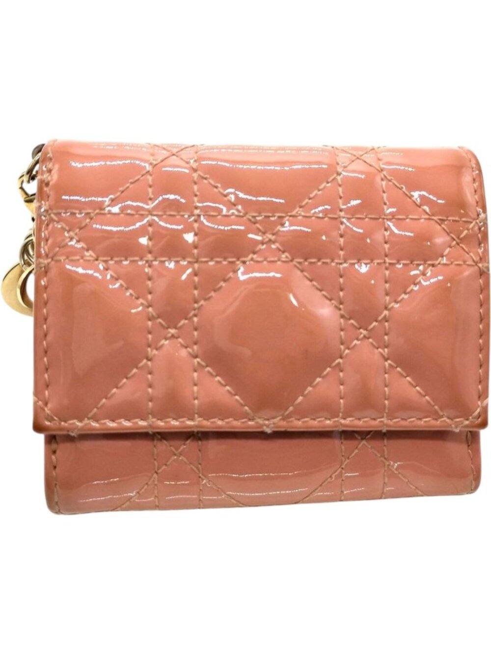 809264CR T3 Christian Dior Wallet Pink Leather